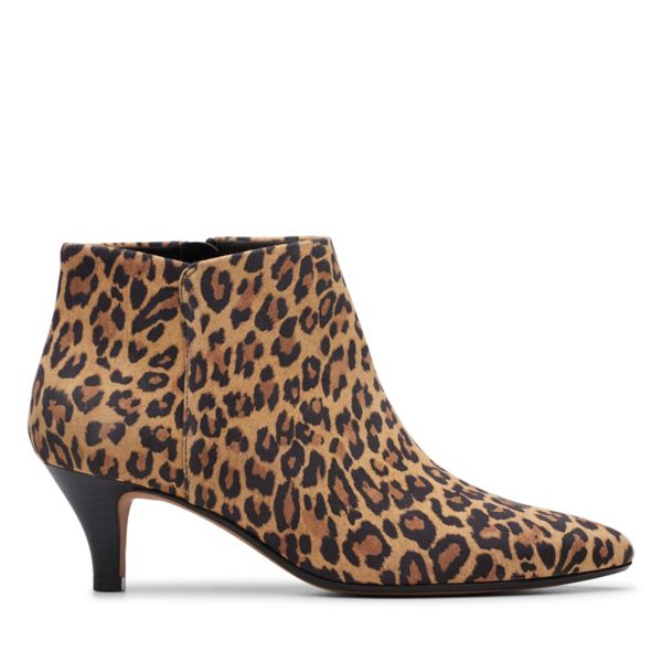 Clarks Womens Linvale Sea Ankle Boots Leopard | UK-9314257